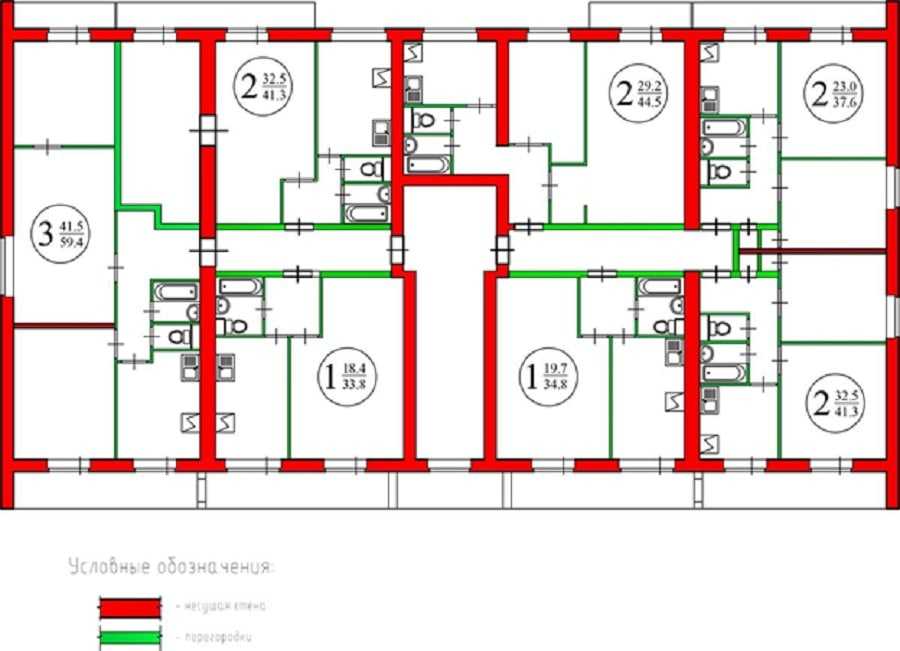 Серии И 209А планировка квартир с размерами комнат и перегородками